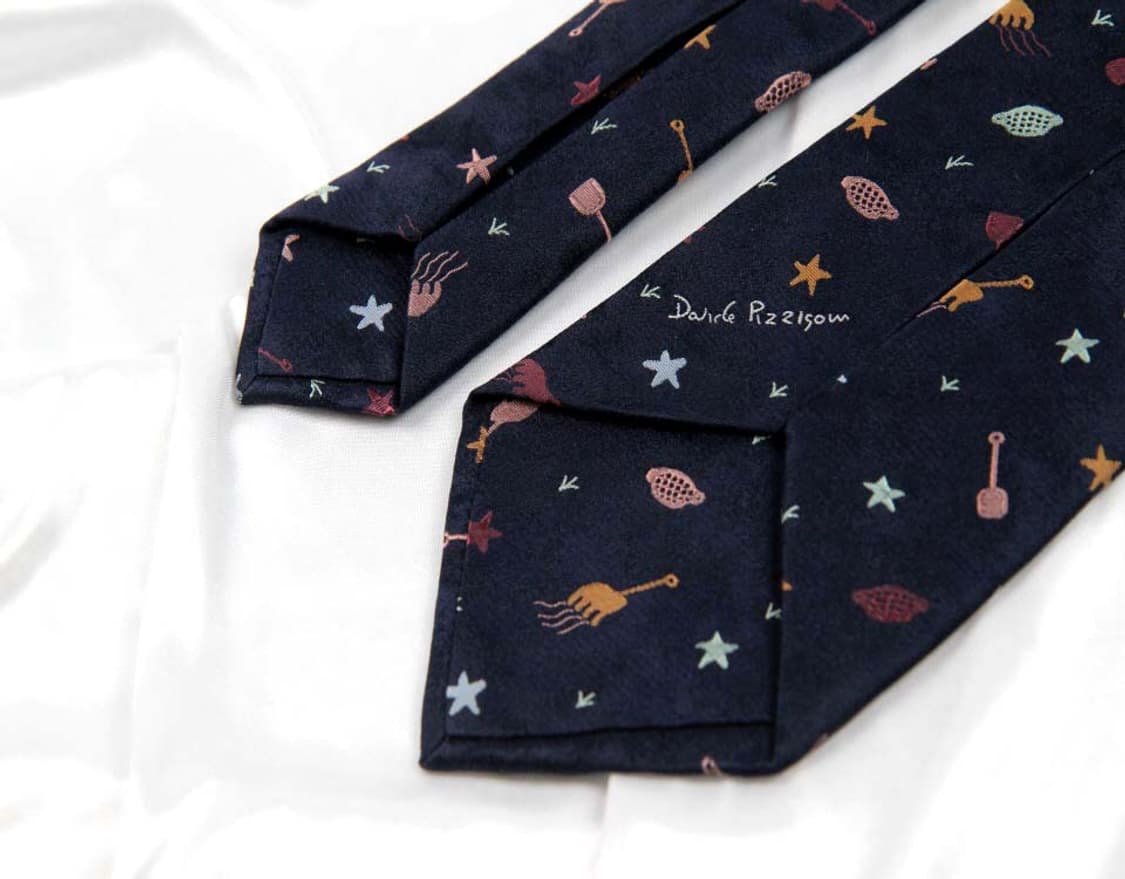 불가리 9.7cm A+등급 세븐폴더 남자 명품 넥타이 상품이미지5