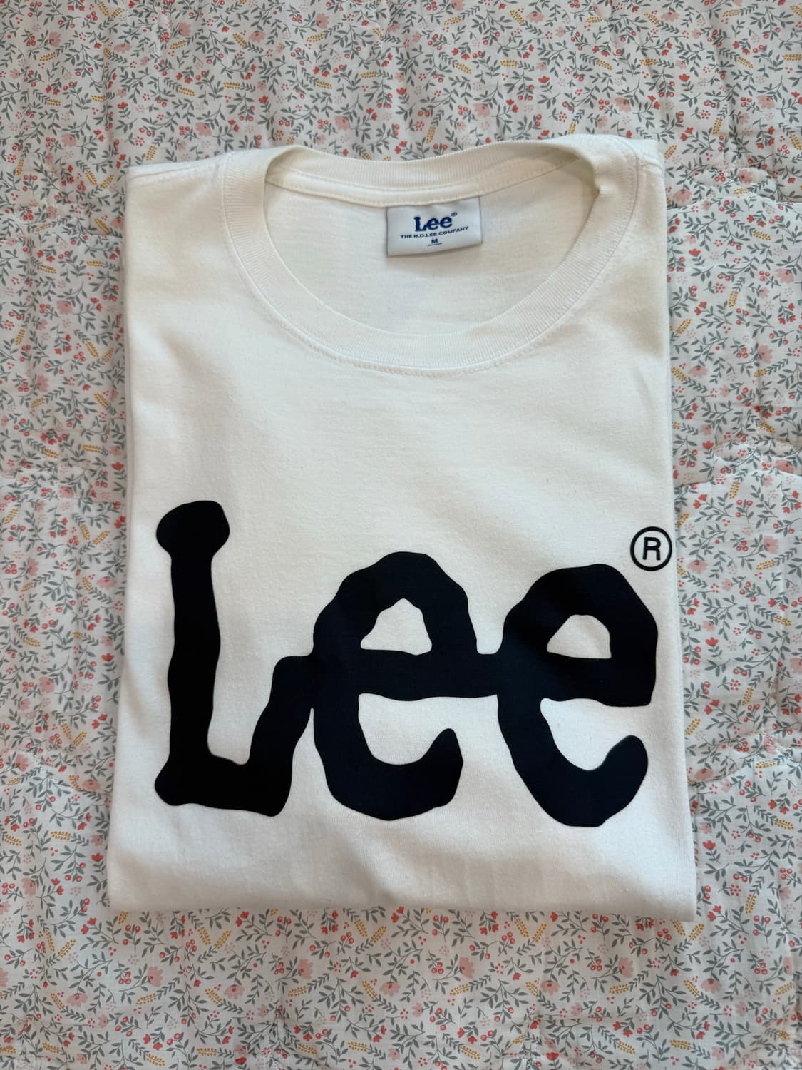 Lee 흰색 빅 로고 반팔 티셔츠 상품이미지1
