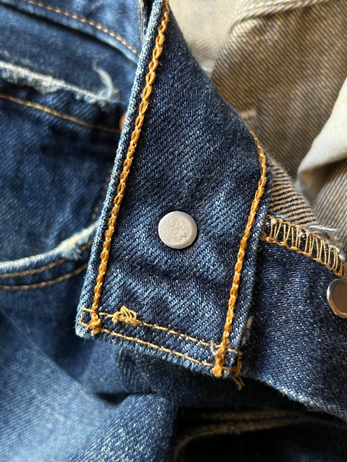 [31]90s 리바이스 재팬 501 Made in USA 컷오프 데님팬츠 상품이미지4