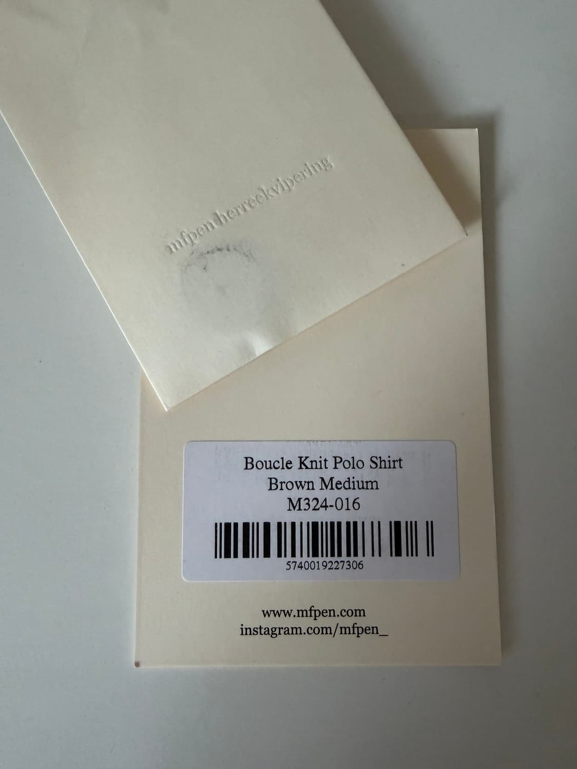 mfpen 24fw boucle knit polo shirt 상품이미지5