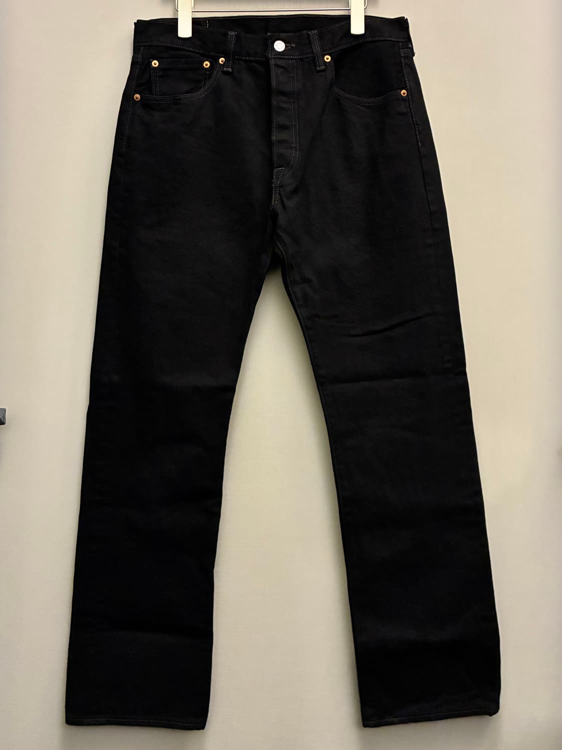 (31~32)Levis 리바이스 501 흑청 데님 블랙진 청바지 상품이미지7