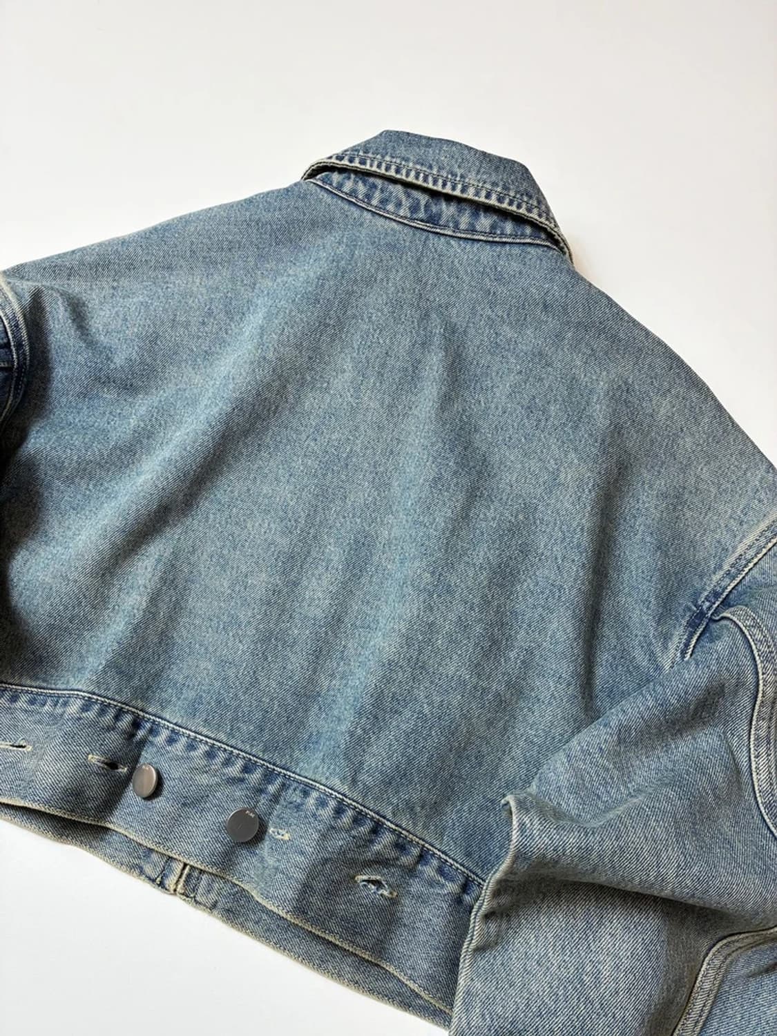 플랙 PLAC 22ss 크롭 오버핏 데님 트러커 자켓 PN8424 상품이미지6