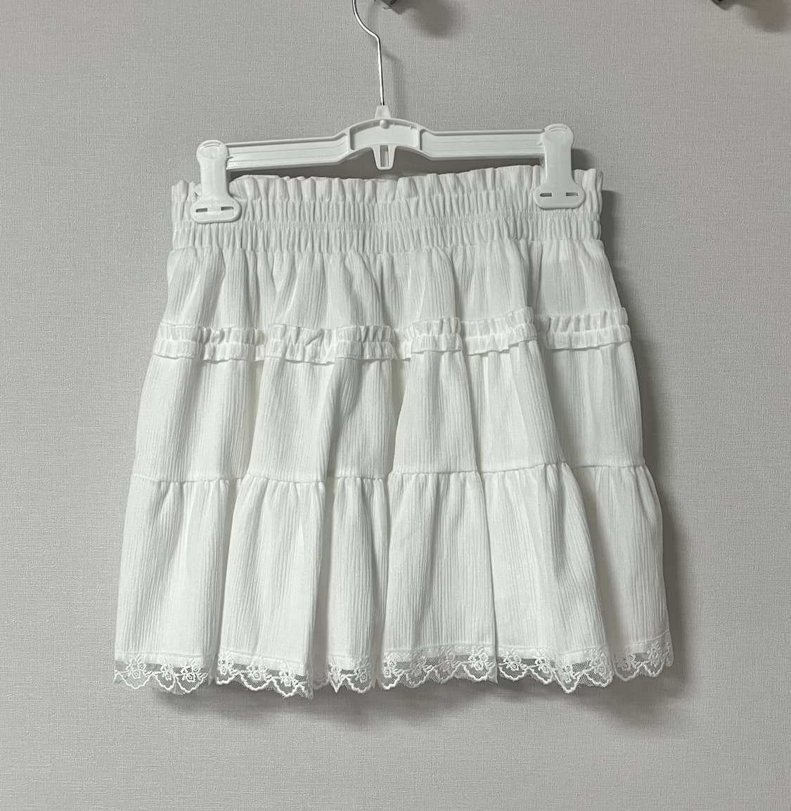  플레이스 스튜디오 밴딩 숏 캉캉 스커트 팬츠 [화이트] 상품이미지2