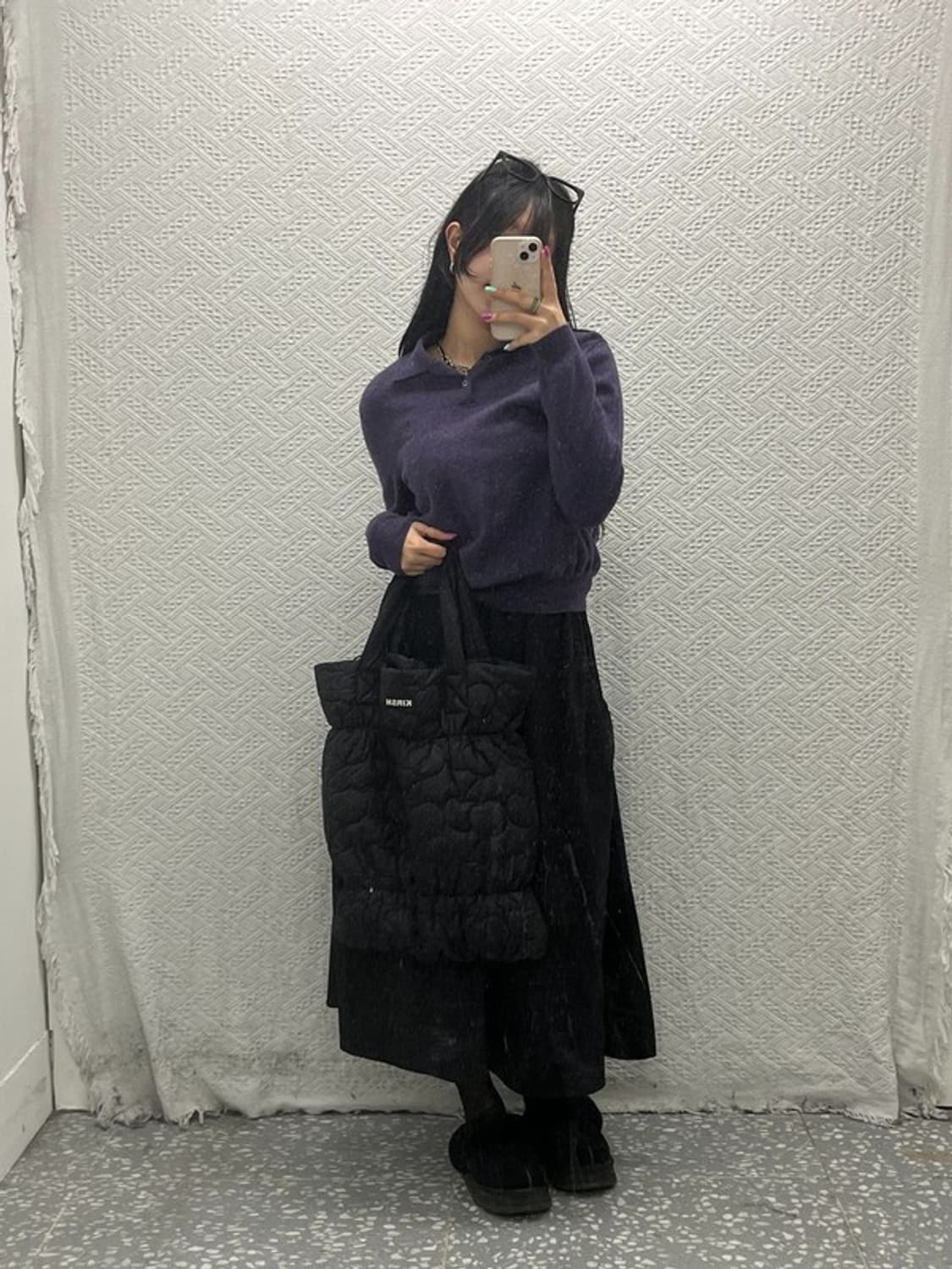 폴로 랄프로렌 메리노울 여리핏 퍼플 카라 니트 90 C06801 상품이미지2