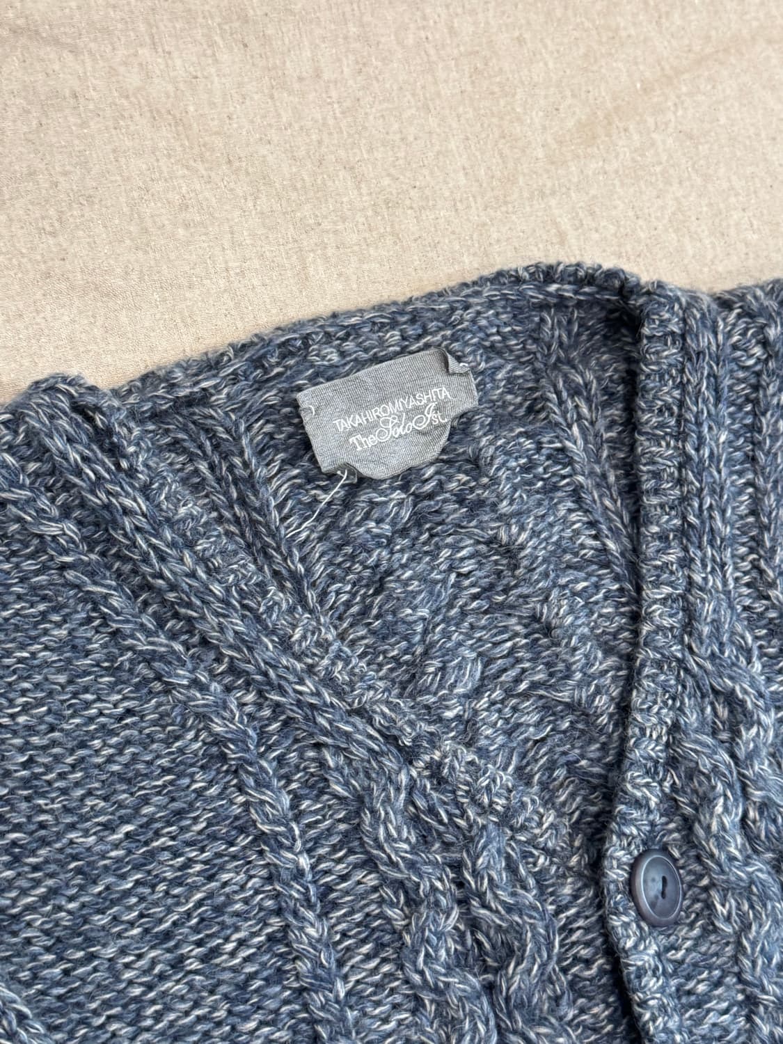 솔로이스트 피셔맨 카멜 니트 가디건 상품이미지5