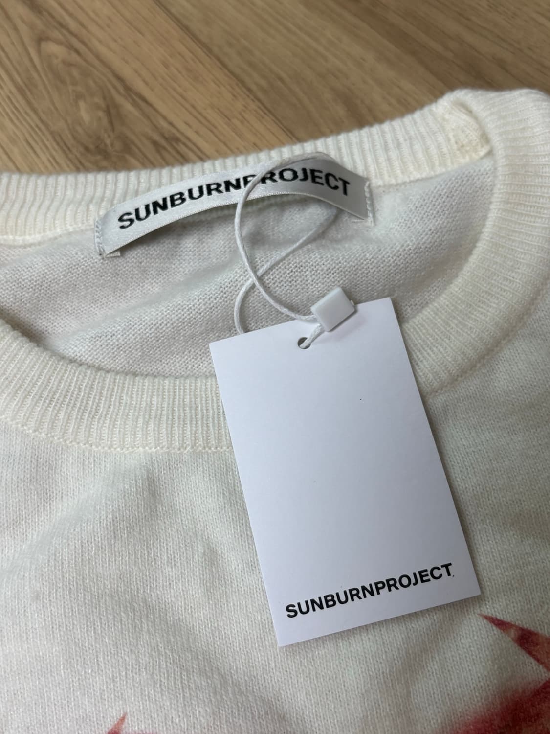 sunburnproject hard work knit ivory 새상품 상품이미지4