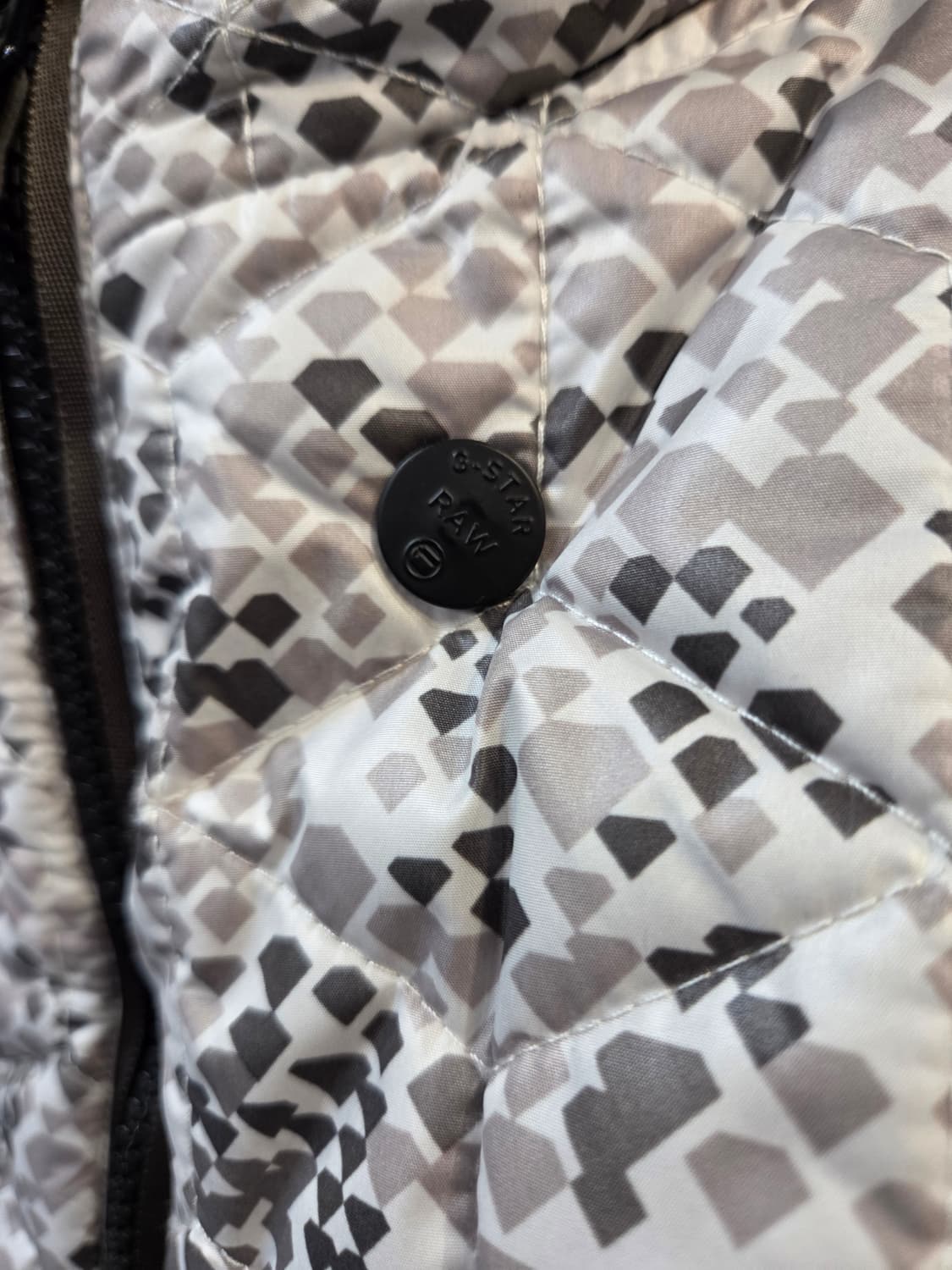 G-STAR 후드 퀼팅 패딩 점퍼 패턴(M)남여공용 상품이미지3