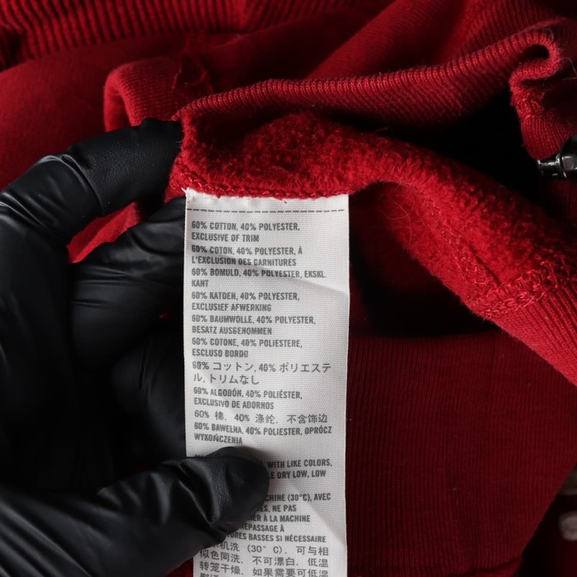 홀리스터 레드 자수 로고 후드집업 S 상품이미지8