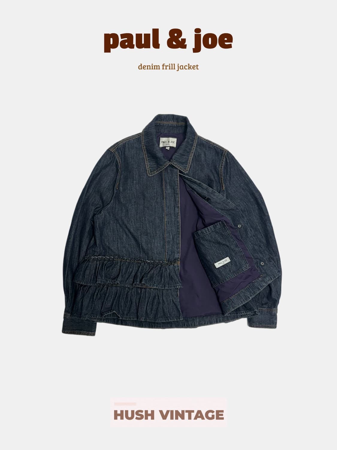 PAUL&JOE 폴앤조 데님 프릴자켓 상품이미지1