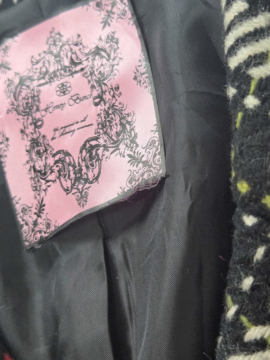 허니번치 하이틴 y2k 걸리시 하프코트 상품이미지5