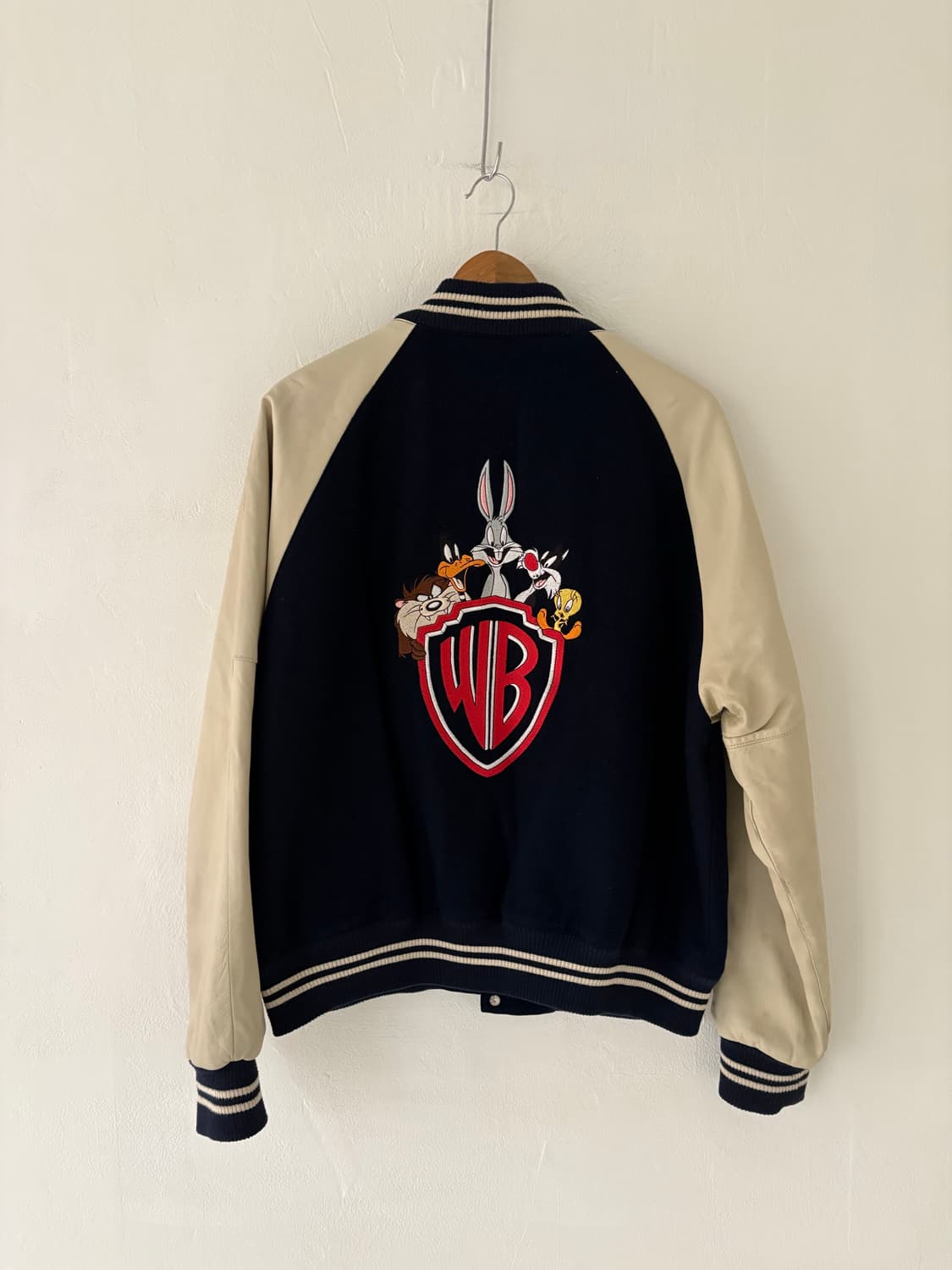90's Warnerbros 1997 leather sleeve JK 상품이미지9
