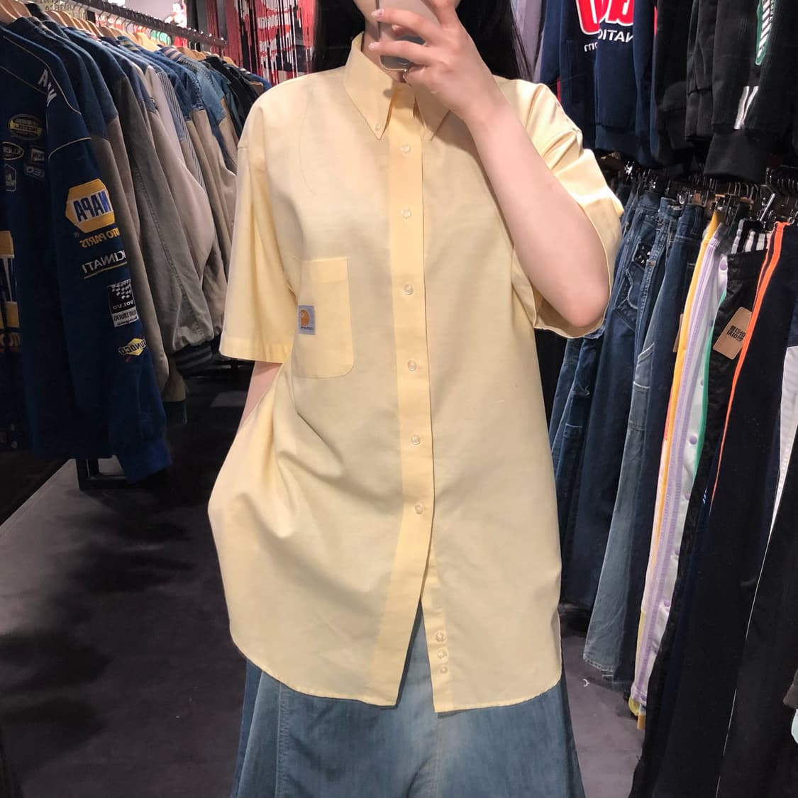 [IM] Carhartt 칼하트 반팔 셔츠 옐로우 상품이미지2