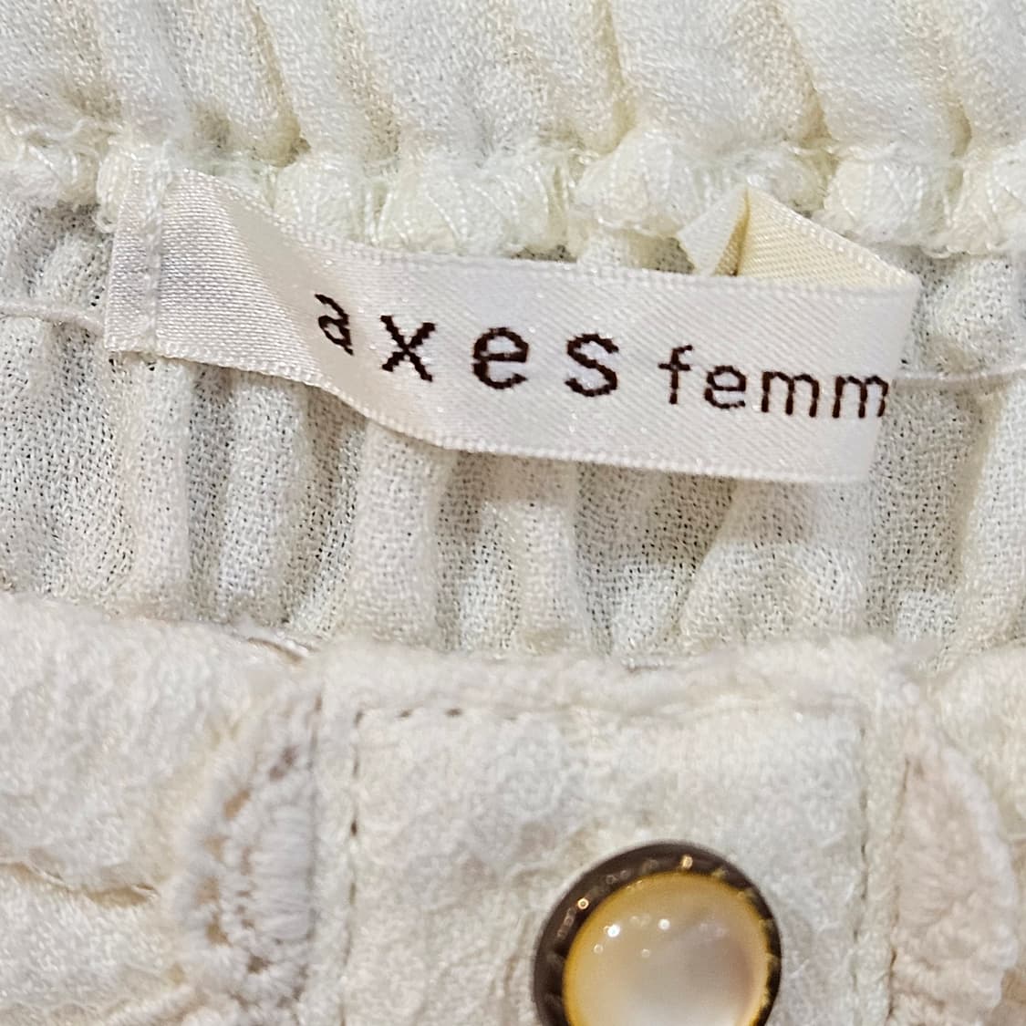 axes femme(액시즈팜) 레이스 레이어드 캐미 원피스 상품이미지10
