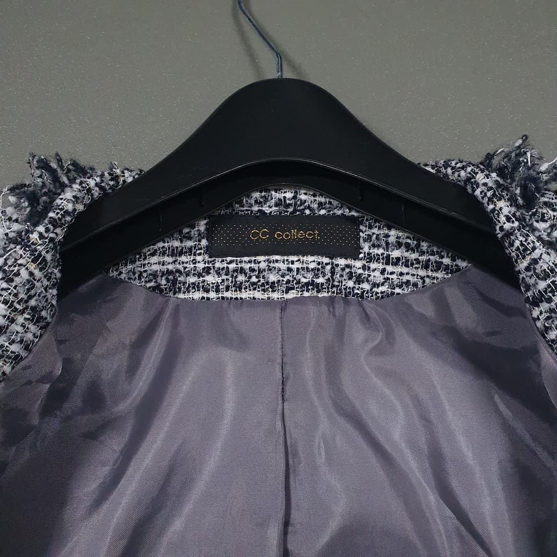 85) 씨씨콜렉트 클래식 트위드 자켓 브레스티드 더블 버튼 프린지 자켓 상품이미지8