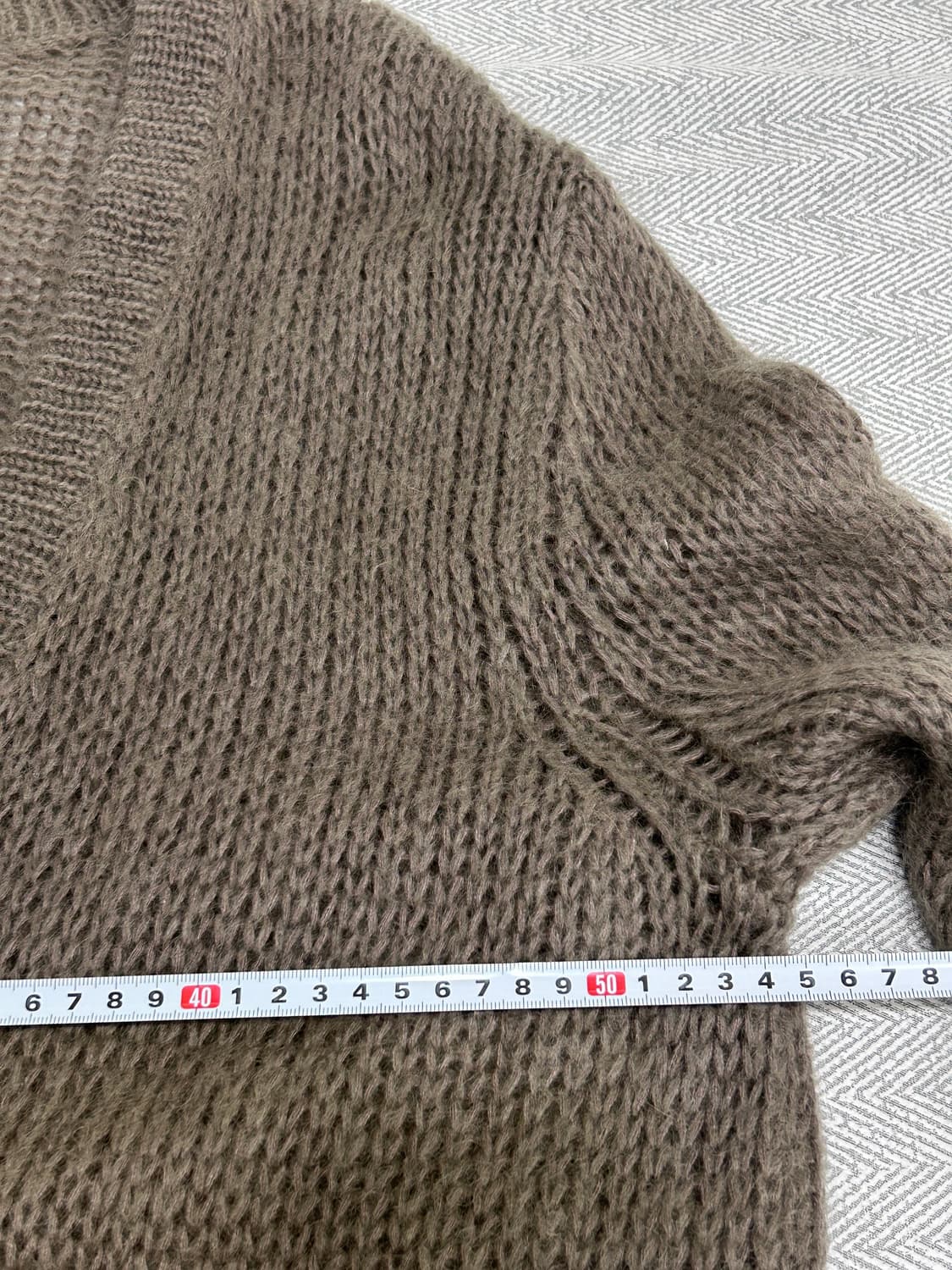 아크네 Acne 모헤어 롱가디건 XS 코코아색 상품이미지10