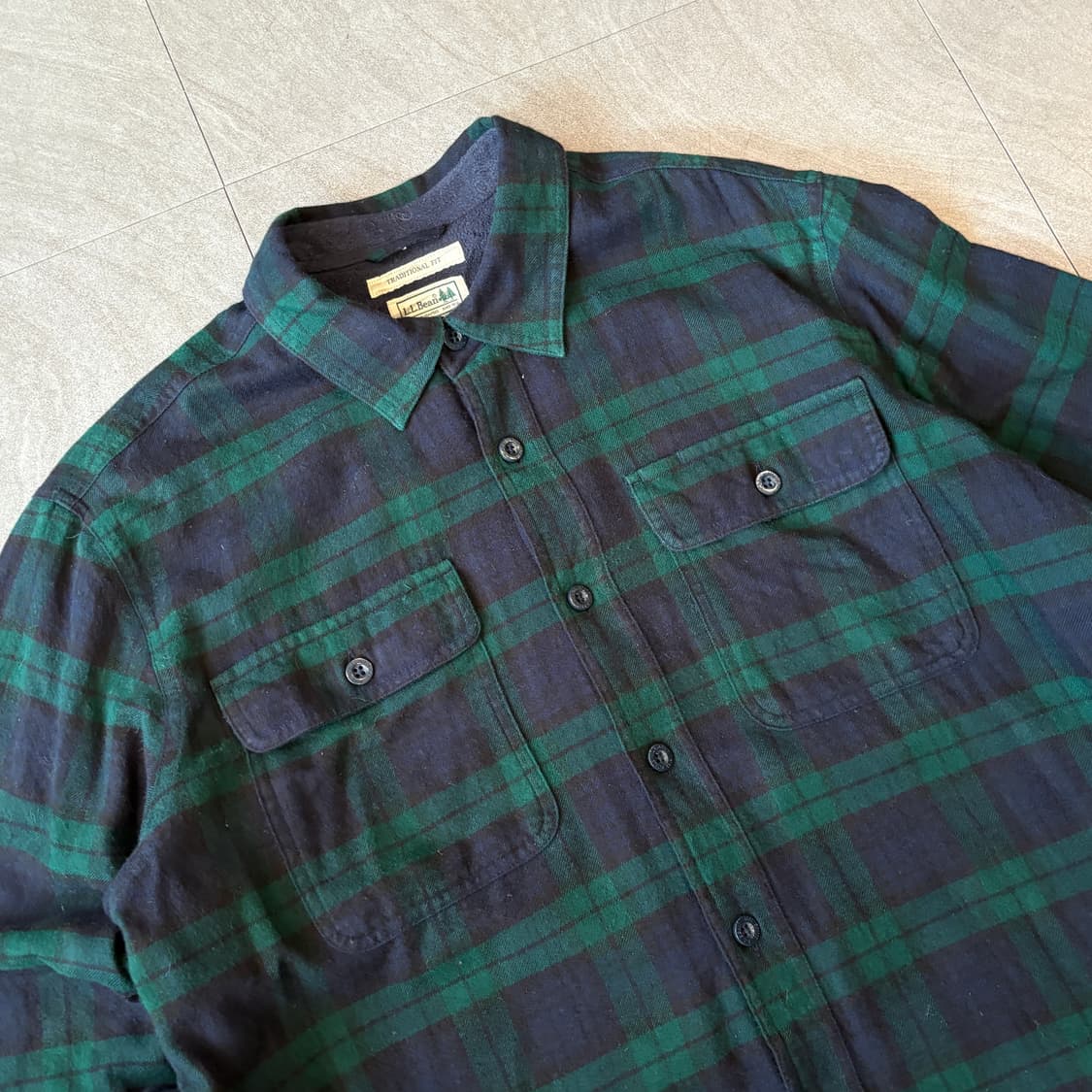 L.L.bean 정품 엘엘빈 체크 내피 셔츠 상품이미지2