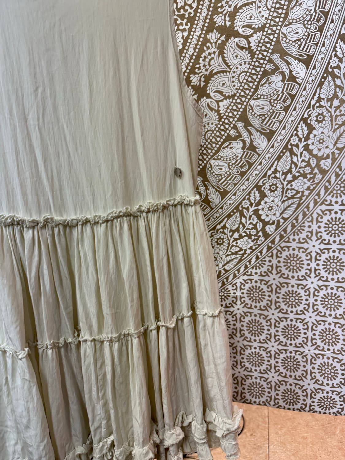 빈티지 여성 프릴 민소매 원피스  상품이미지3