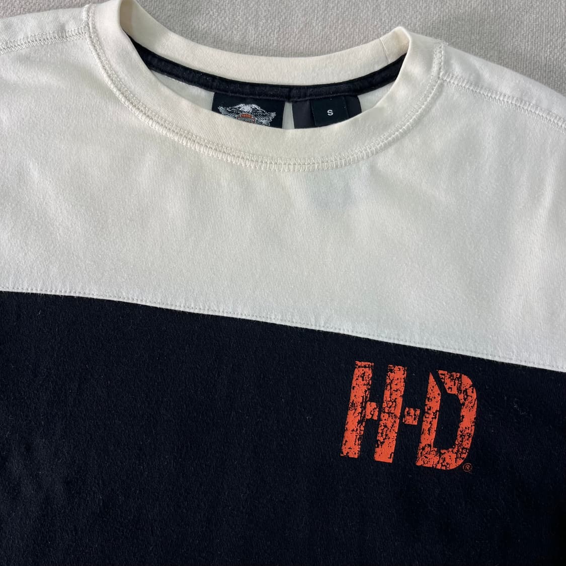 100 할리데이비슨 빈티지 프린팅 롱슬리브 티셔츠 상품이미지3