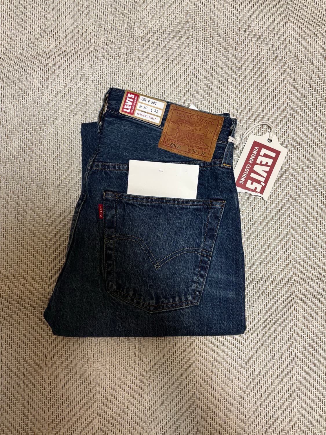 [30X32] 리바이스 LVC 1947 501XX 셀비지 데님 진 상품이미지1