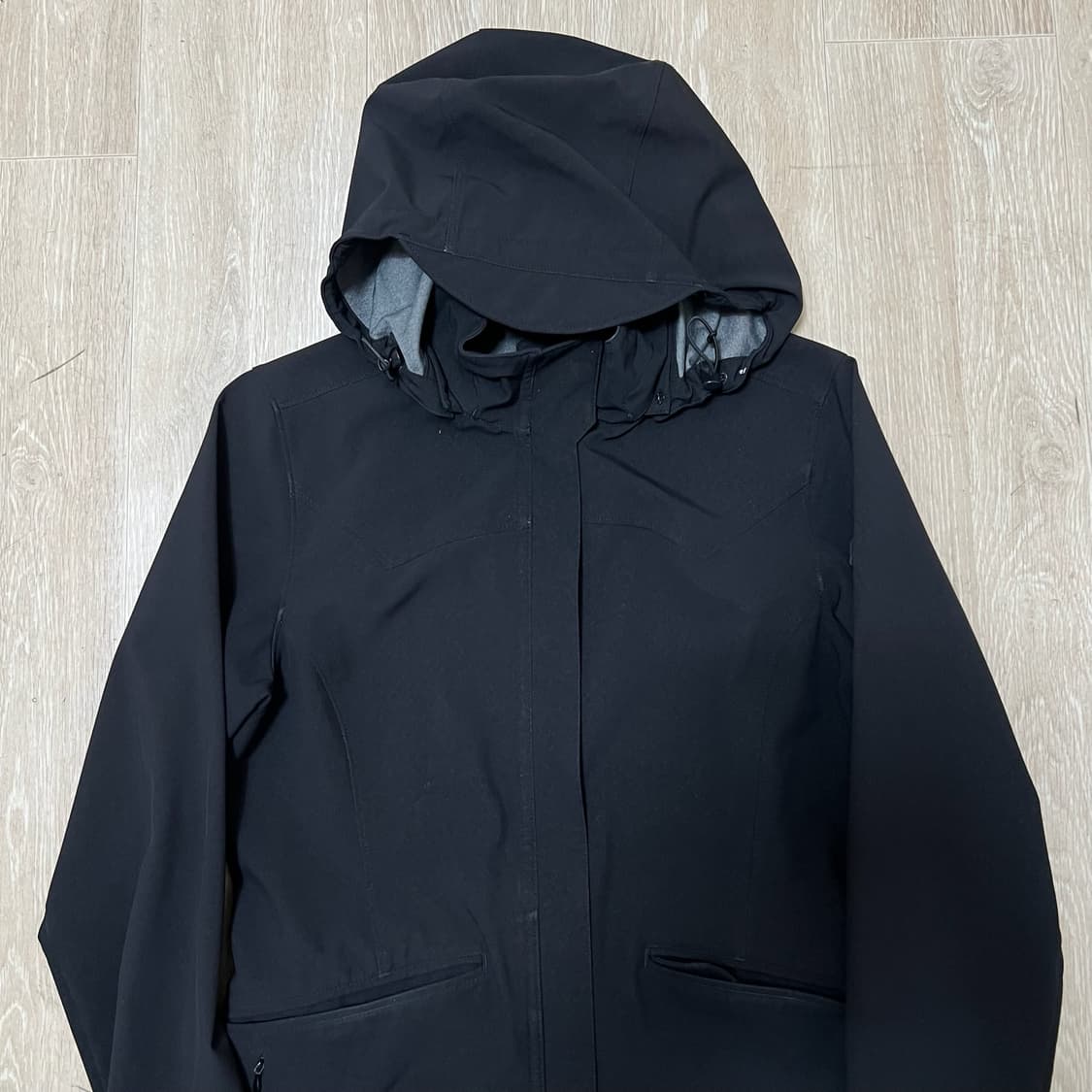 노스페이스 여성 후드 롱 바람막이 자켓 XS/85  상품이미지2