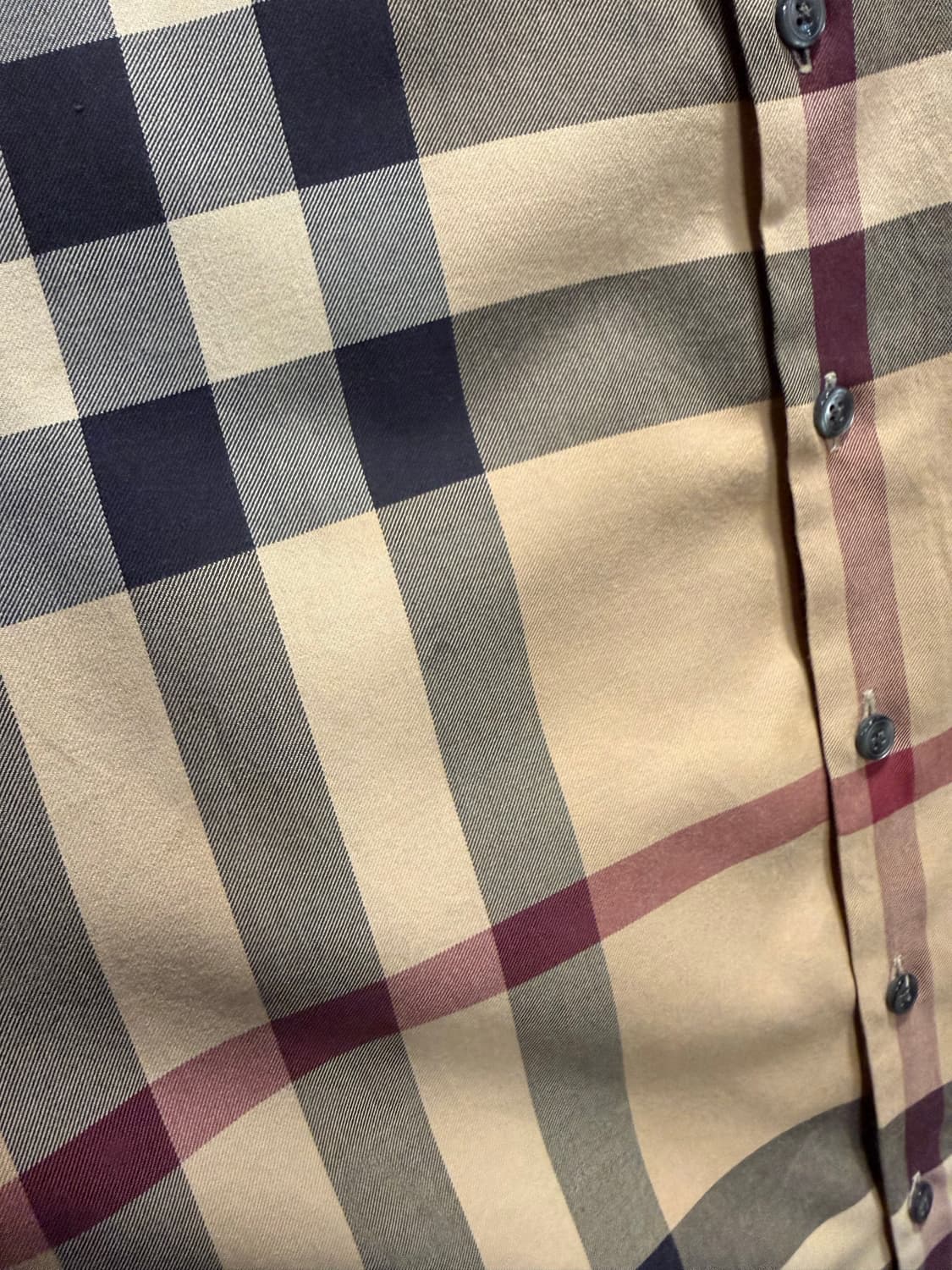 M 버버리 BURBERRY 런던 노바체크 반팔 셔츠 베이지 상품이미지7