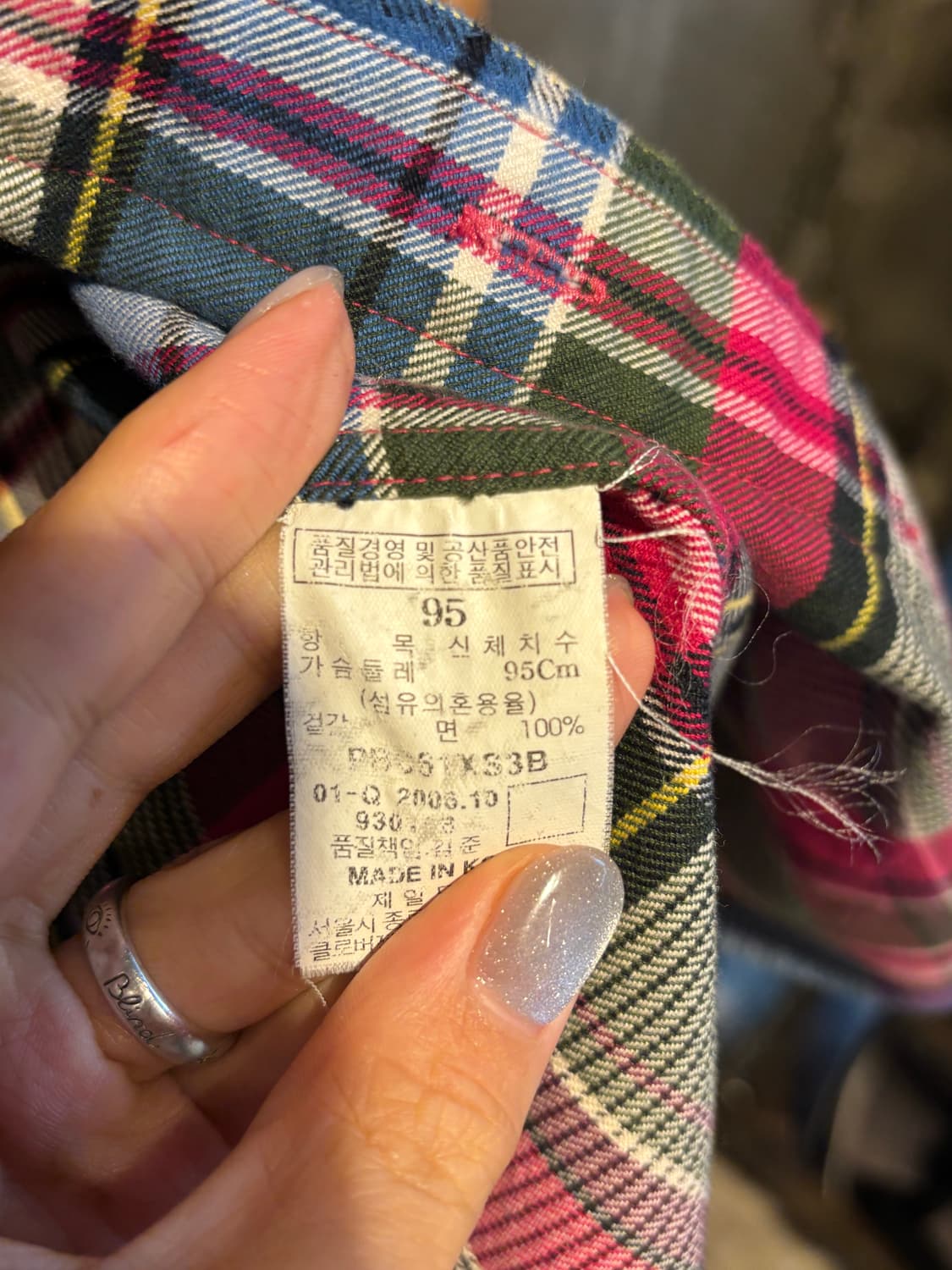 빈폴 체크 셔츠 M 상품이미지5