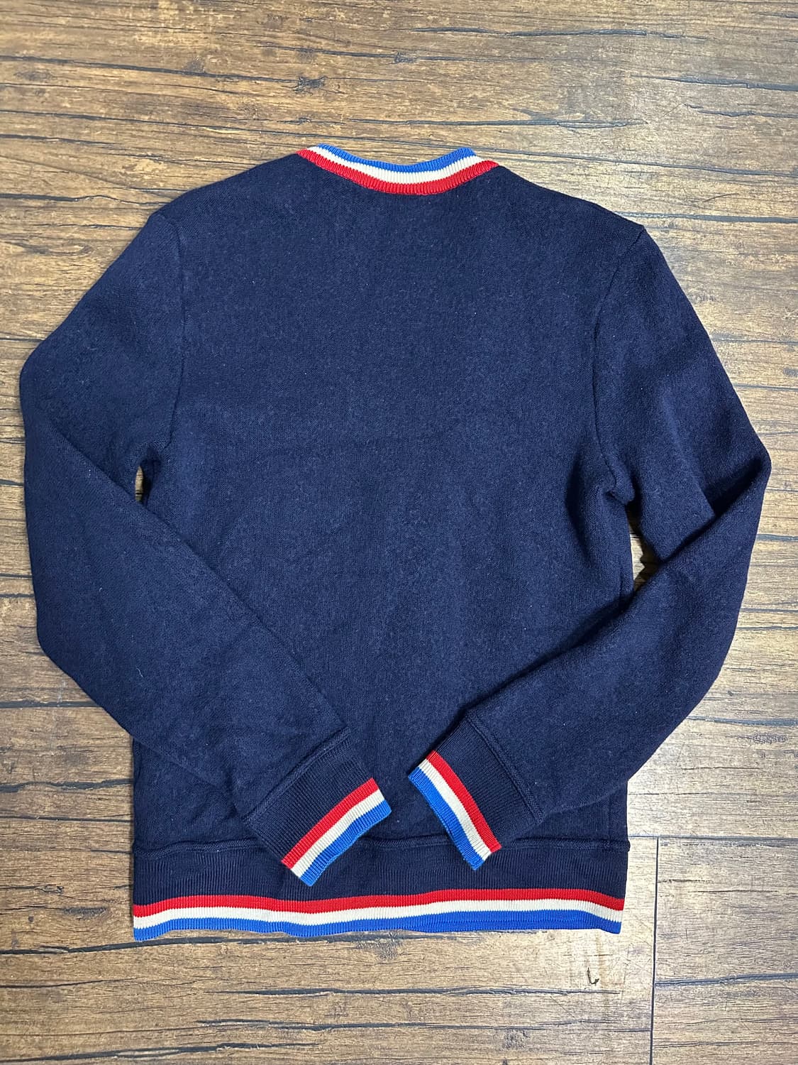 라코스테 네이비 브이넥 가디건 100 올드스쿨 느낌 상품이미지4