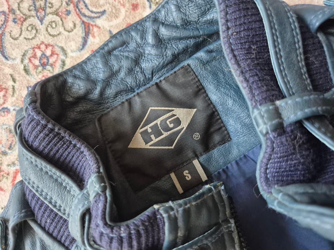 기무라타쿠야 착용 히스테릭 글래머 레더 블루종 상품이미지6