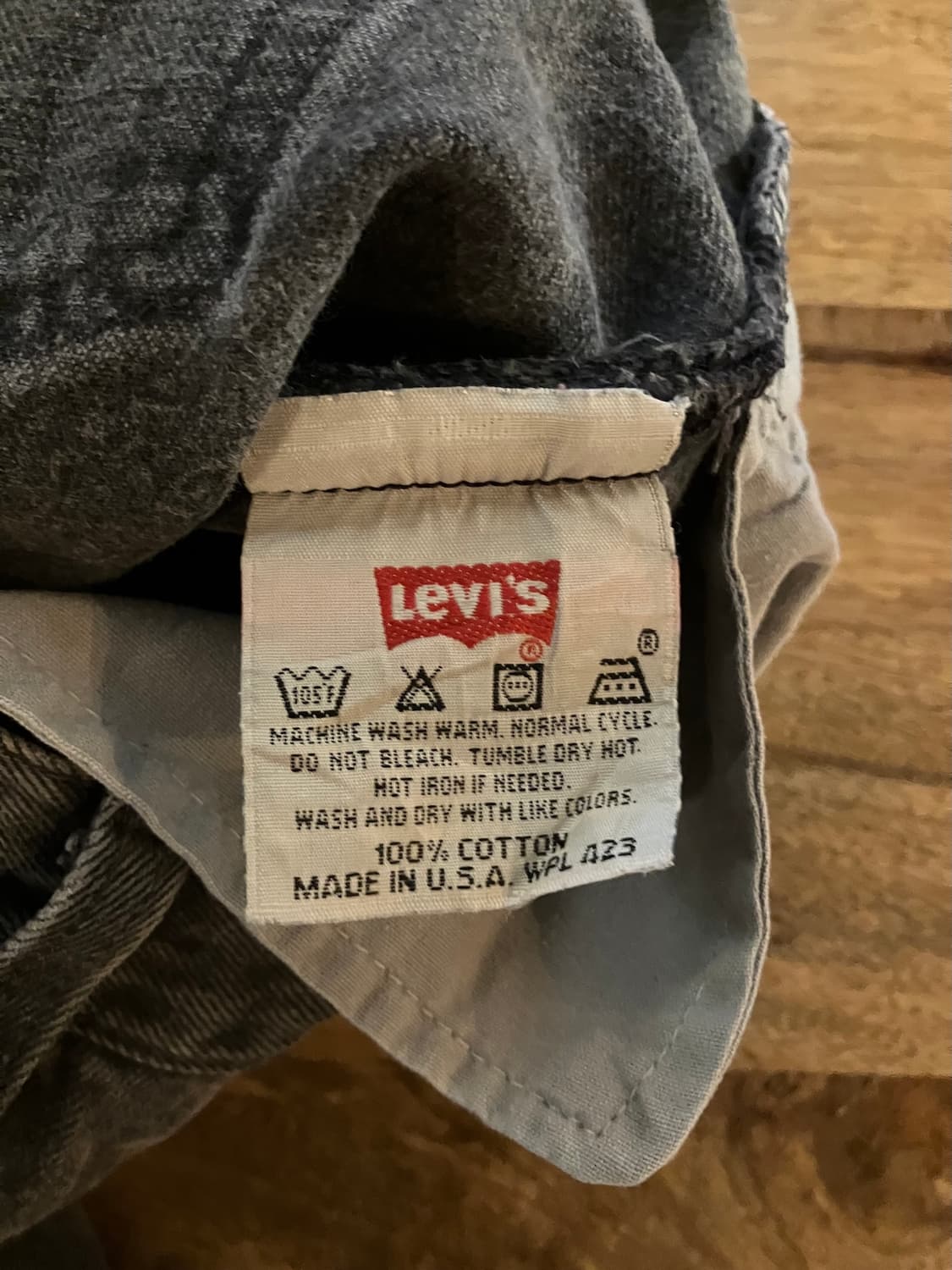 90s USA 빈티지 리바이스 501 블랙 데님 팬츠 상품이미지9