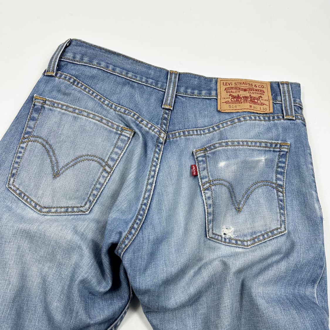 리바이스 오리지널 스트레이트 데님 팬츠 (30인치) 상품이미지4