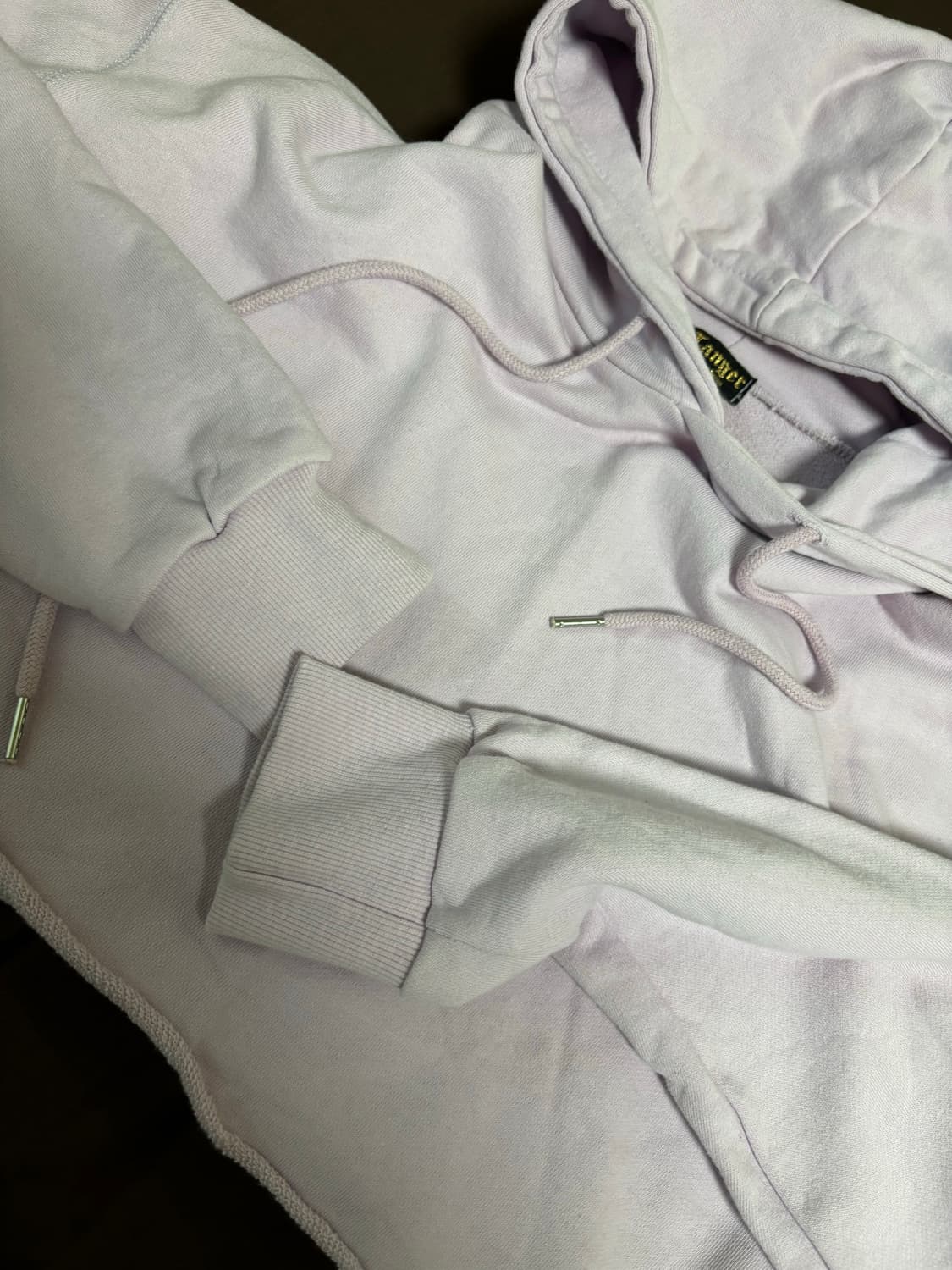 탠저 라벤더 크롭후디 상품이미지2