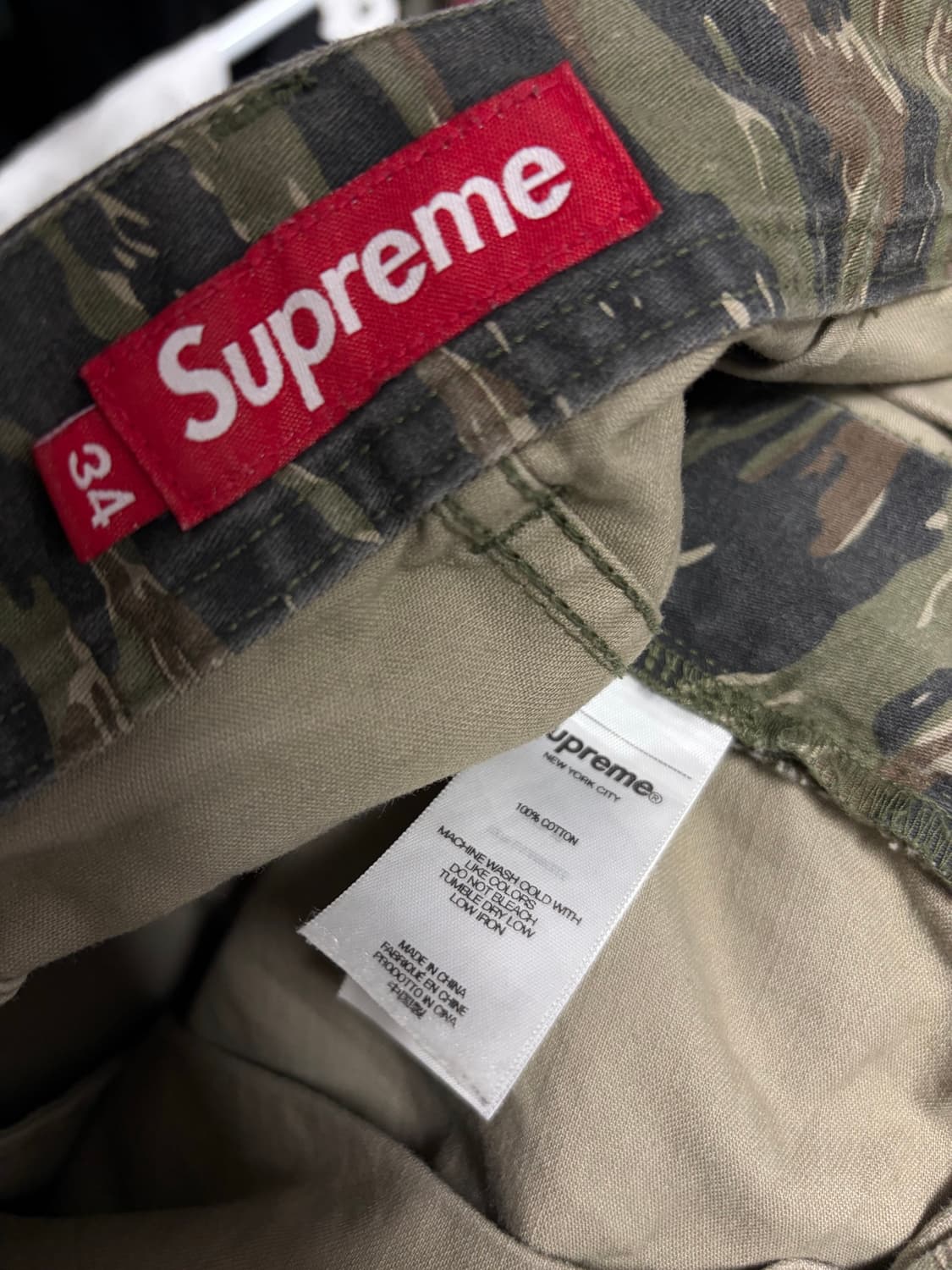 Supreme 슈프림 카고팬츠 올리브타이거 카모 34 상품이미지3