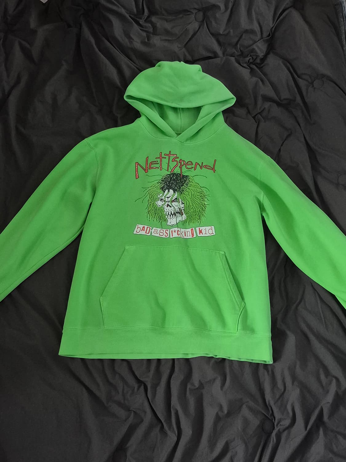nettspend bafk slime green hoodie 상품이미지2
