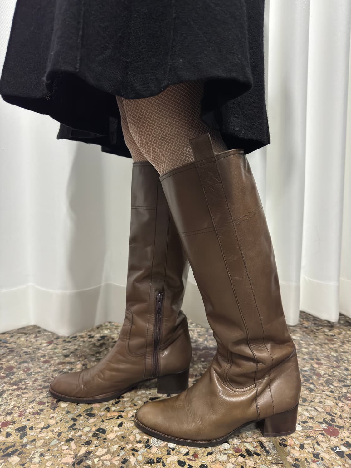 ana brown leather boots 상품이미지1