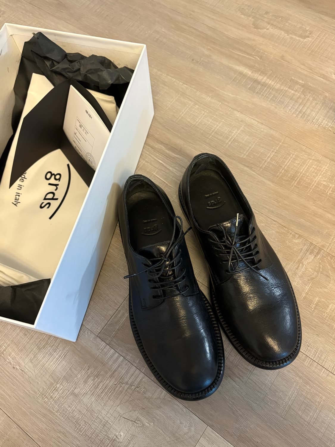 그라더스 blucher 08 블랙 더비슈즈 235 상품이미지1