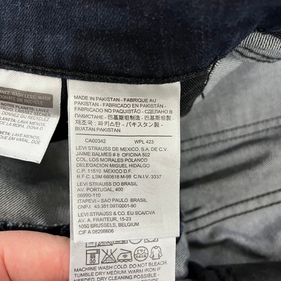 [32] 리바이스 508 레귤러 테이퍼드핏 진청 데님 청바지 0102M1 상품이미지3