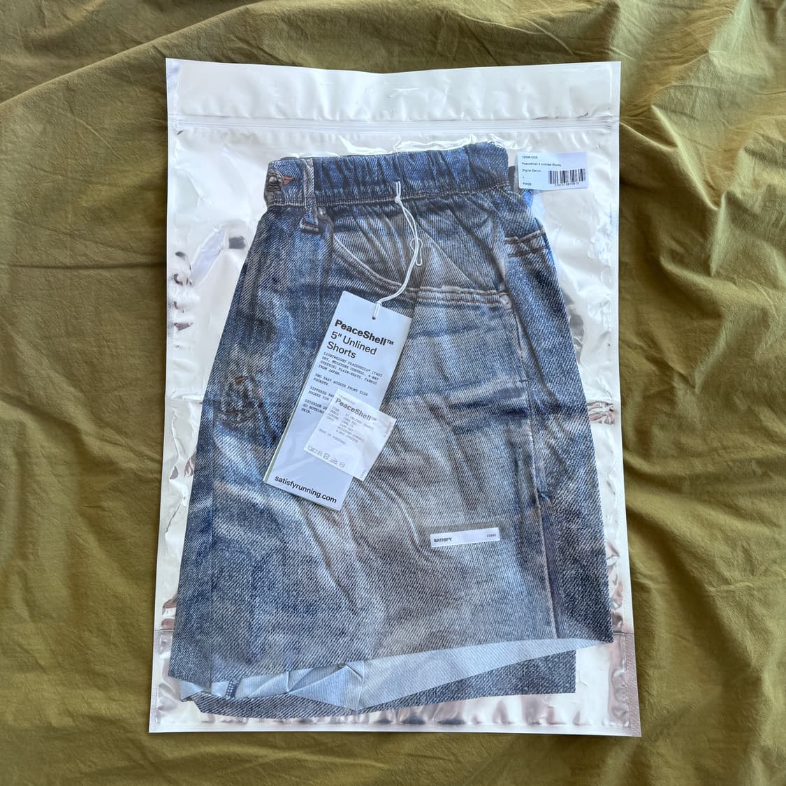 [3] 새티스파이 피스쉘 5인치 언라인드 쇼츠 디지털 데님 상품이미지3