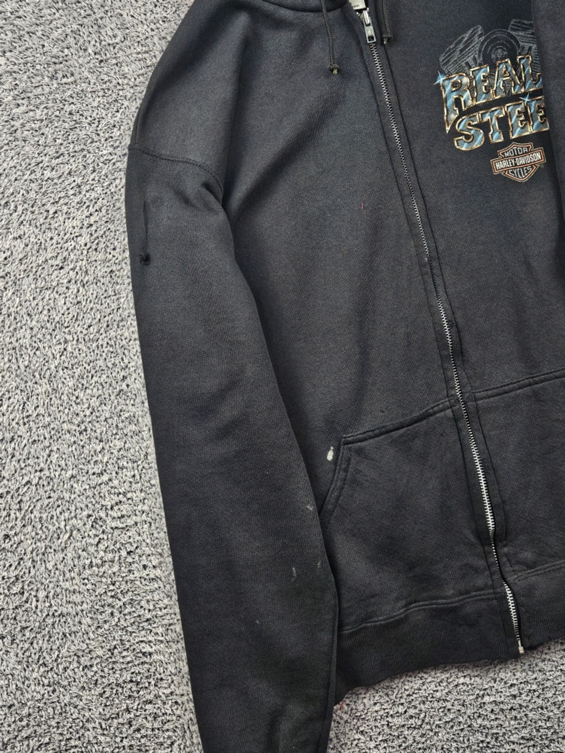 1996 툴텍스 & 할리데이비슨 스웻 후드 집업 ( M ) / 11273 상품이미지6