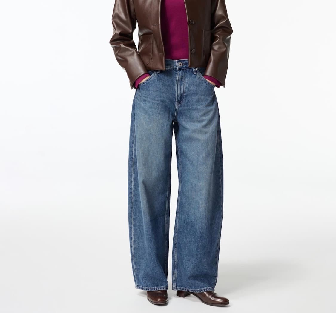 유니클로 배기커브진 67blue 상품이미지2