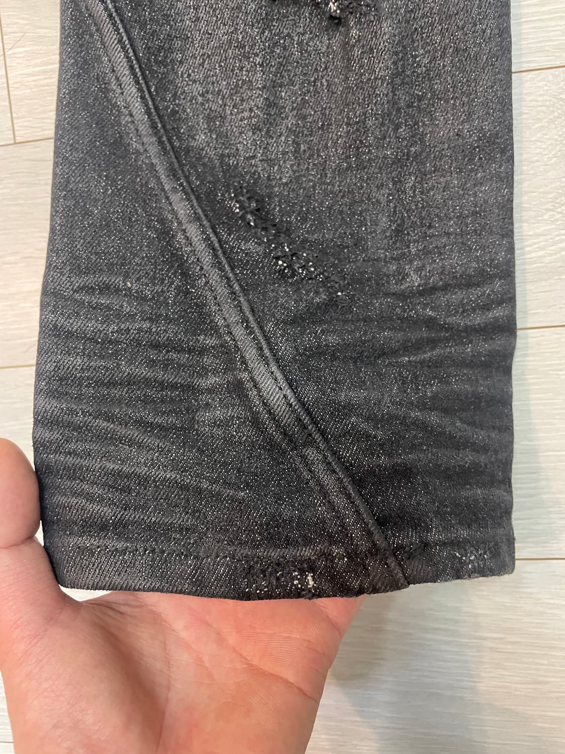 넥스트도어립스 DISTRESSED JEAN BLACK 상품이미지5