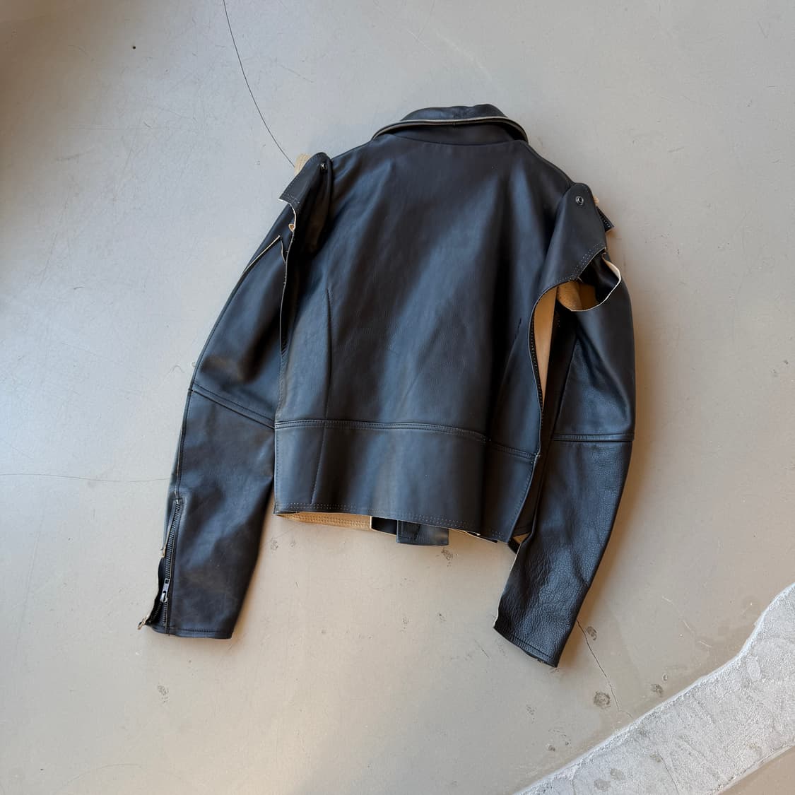 메종 마르지엘라 x H&M 바이커 레더 자켓 상품이미지5