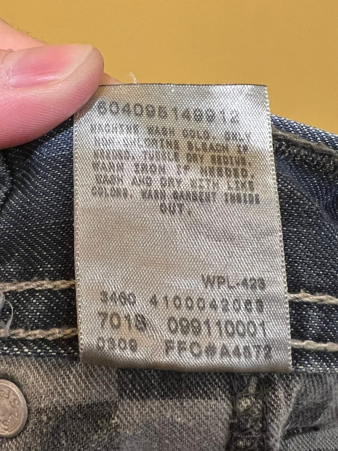 [34x30] 리바이스 511 슬림 핏 데님 팬츠 인디고 청바지 상품이미지10