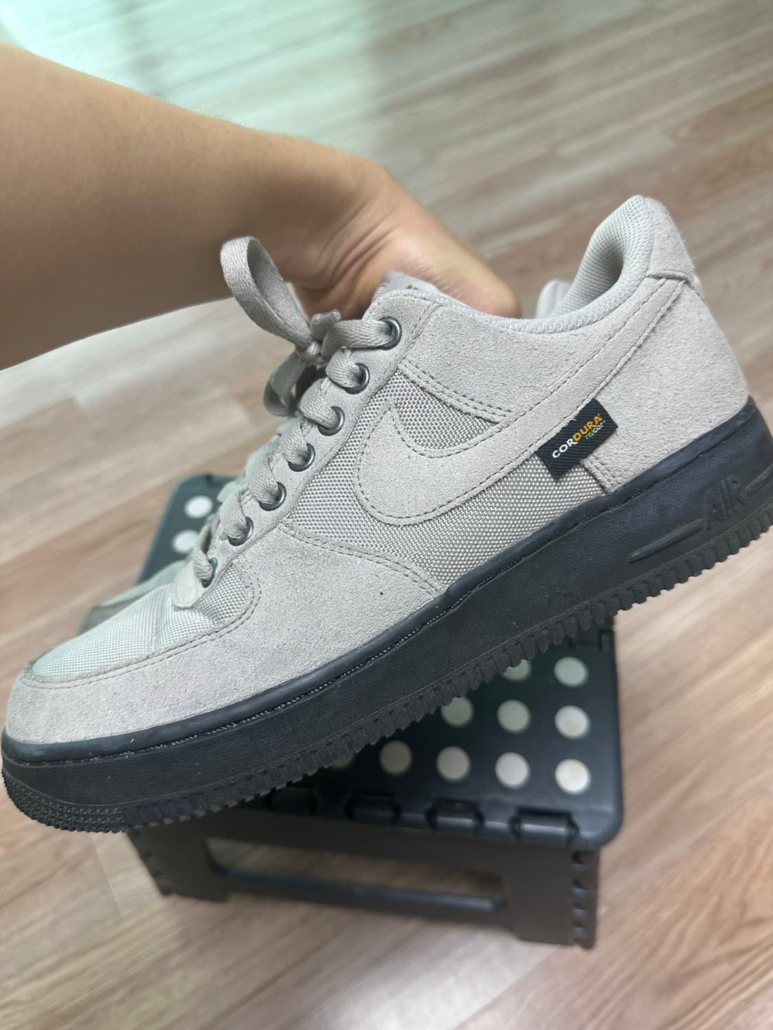 나이키 에어포스 1 코듀라/그레이/265 상품이미지3