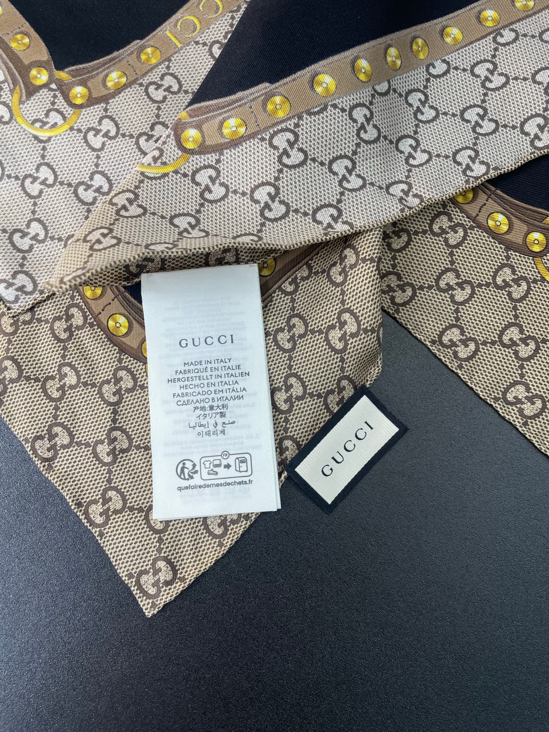 GUCCI 구찌 GG 플라워 실크 스카프 상품이미지9