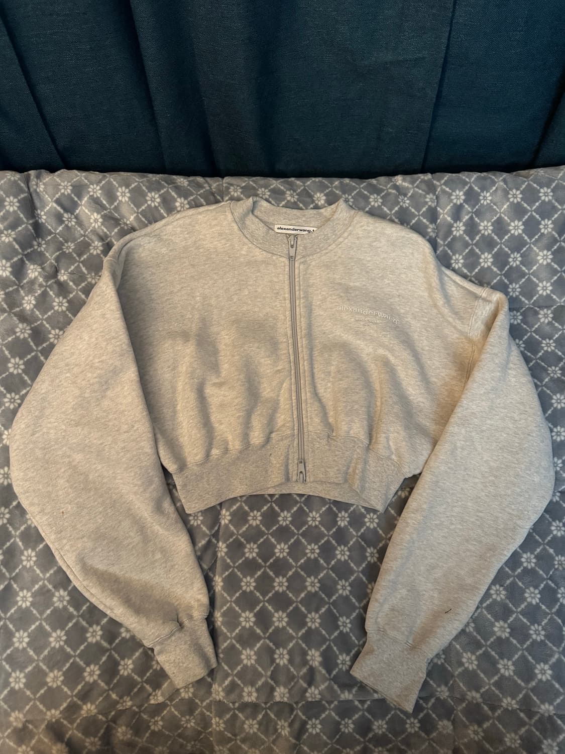 Alexander wang / 알렉산더 왕 크롭 자켓 코튼 그레이 상품이미지1