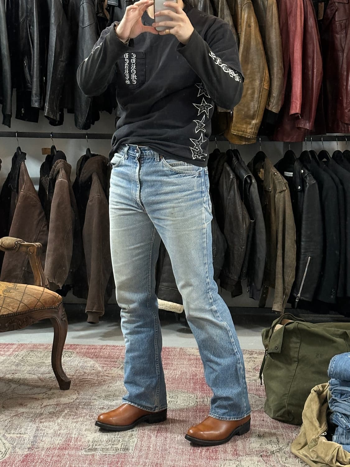 90's OG USA Made 레드윙 1115 페코스 웨스턴 부츠 상품이미지3