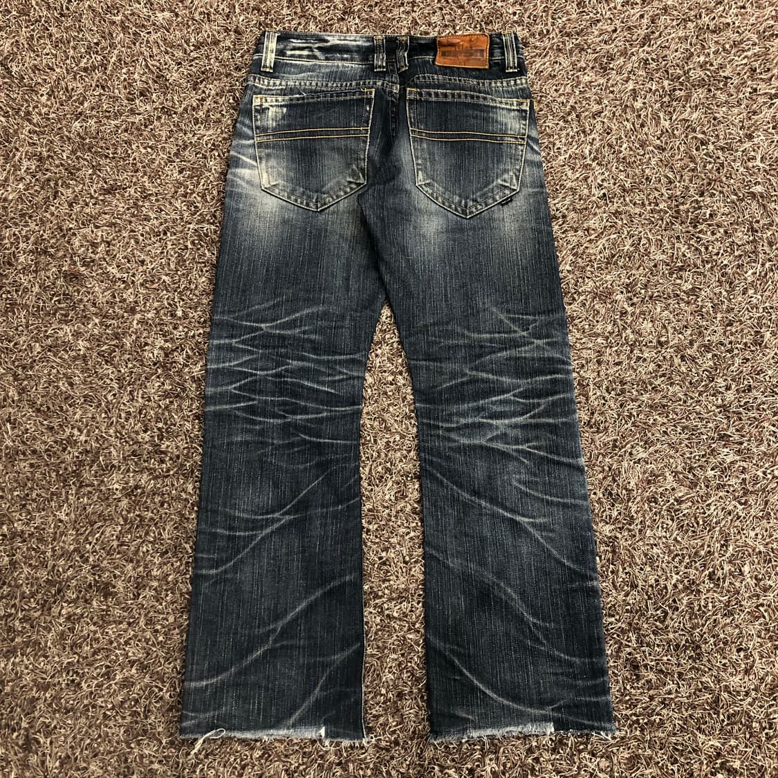 빈티지 Y2k 데미지 워싱 데님 팬츠 상품이미지4