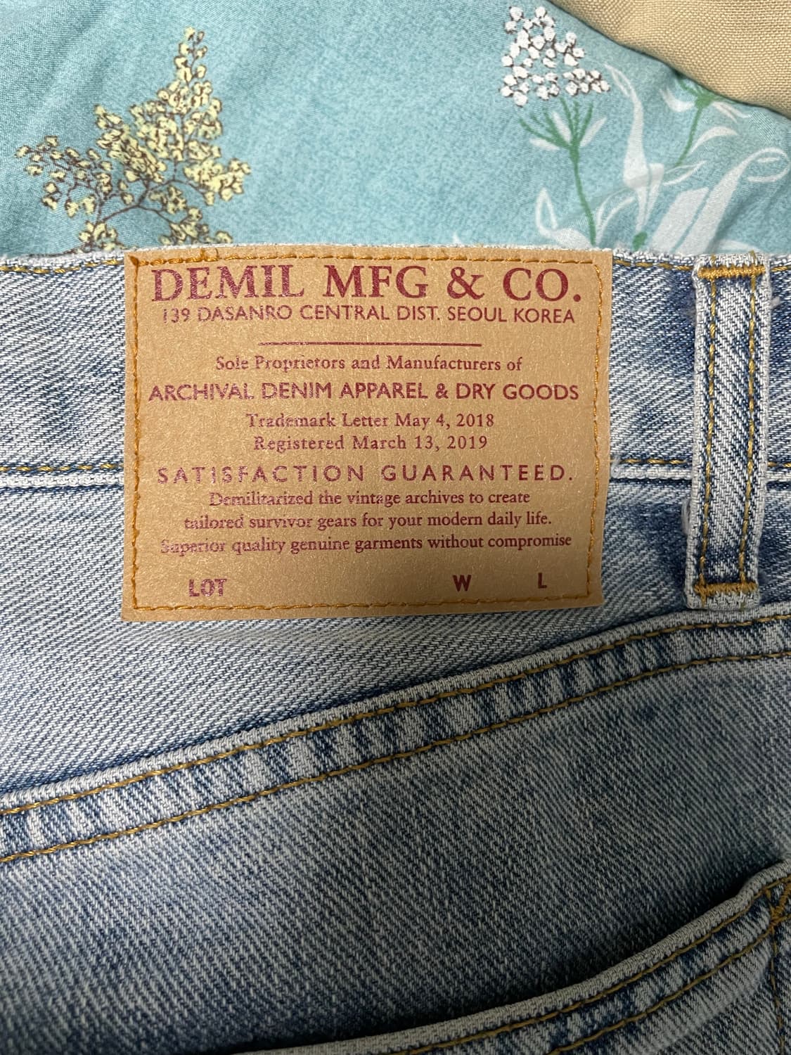 [30] 데밀 LOT.026 헐리우드 슬림 데님 LOVED 연청진 상품이미지7