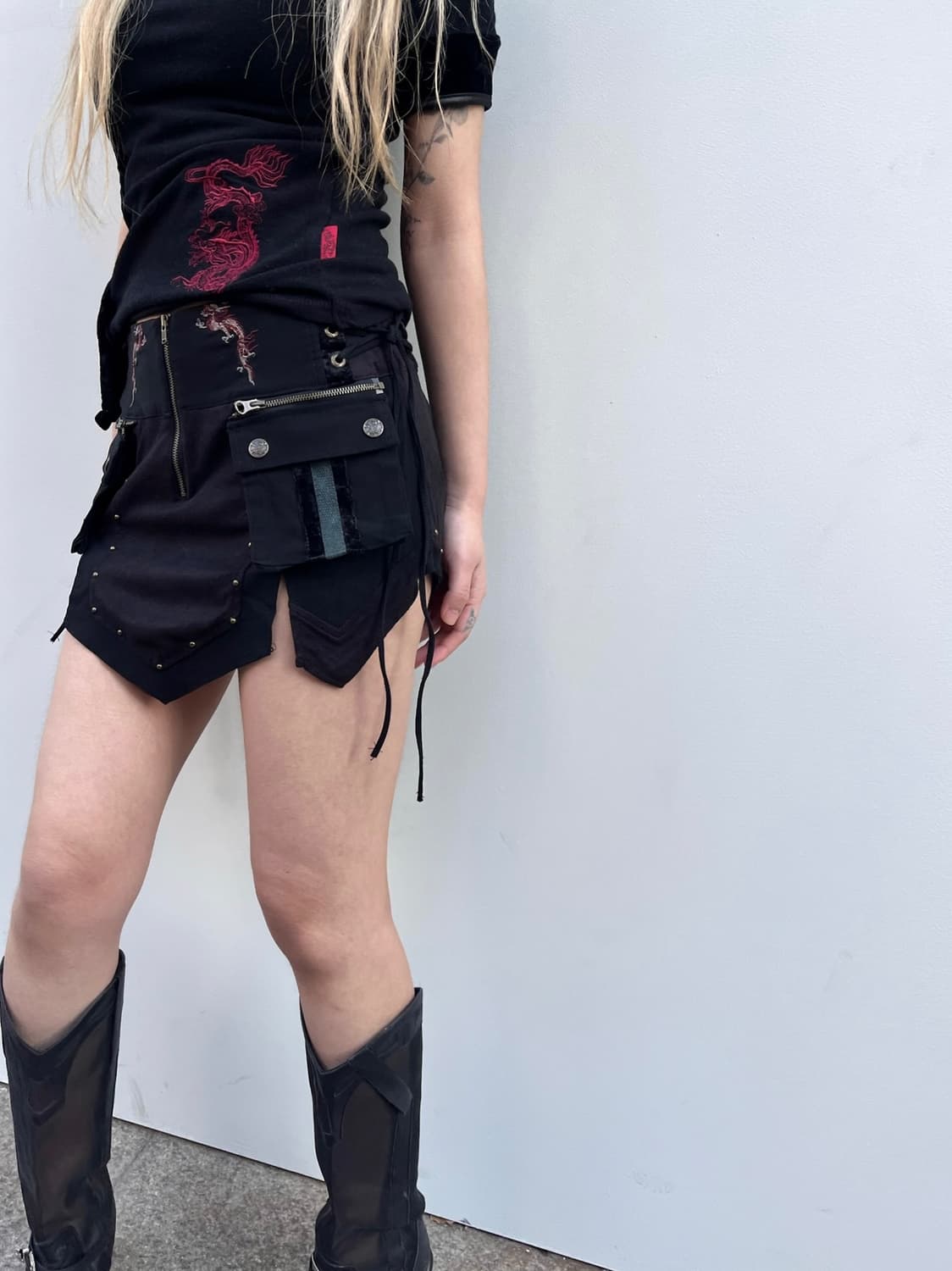 오즈온 오리엔탈 포켓 디테일 스커트 상품이미지5