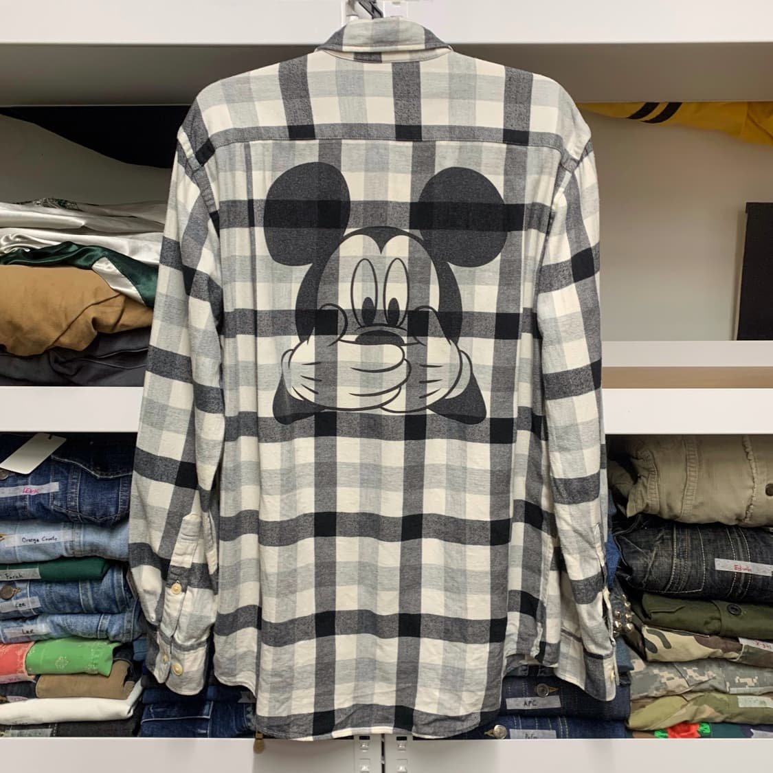 [M] 유니클로 X 디즈니 미키마우스 프린팅 코튼셔츠 상품이미지3